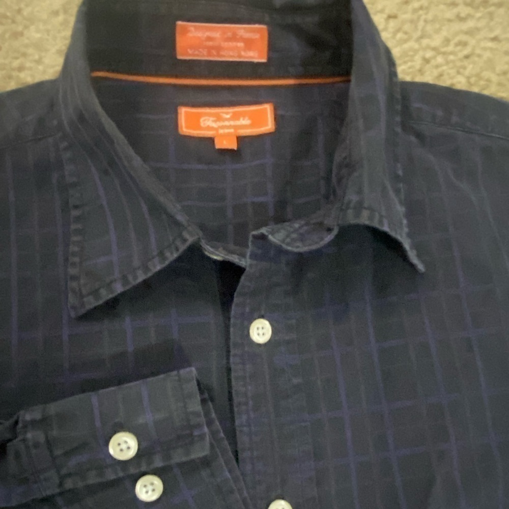 Faconnable Men’s Large Long Sleeve‎ Button Down Shirt - Picture 7 of 8